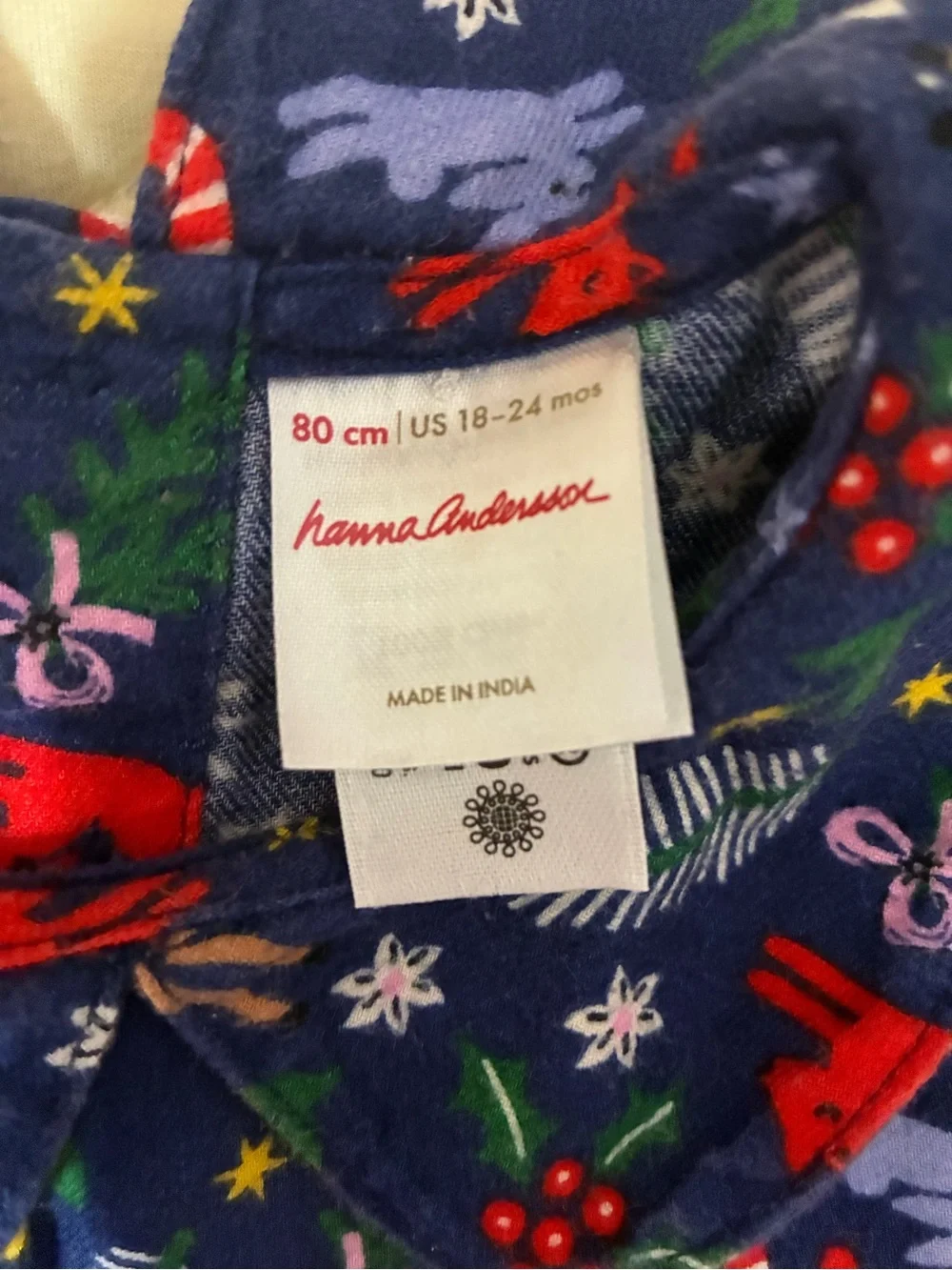 Hanna Andersson Christmas bubble romper